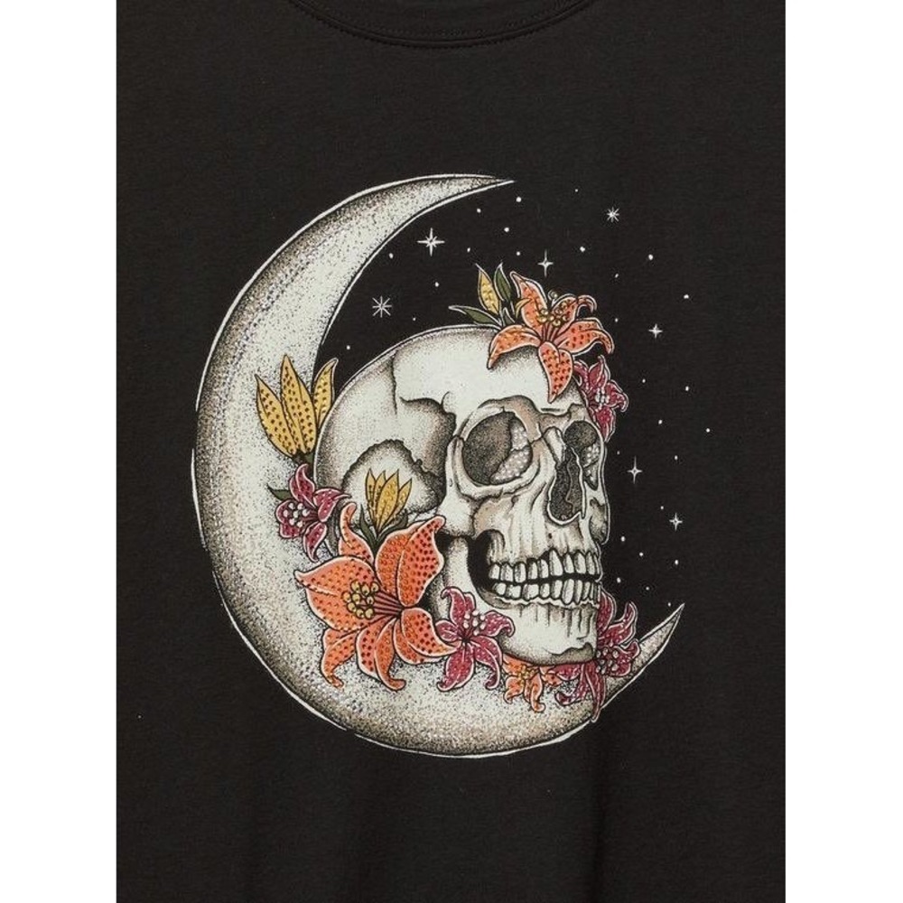NWT Torrid Lilac Skull Heritage Jersey Crew Tee 2X